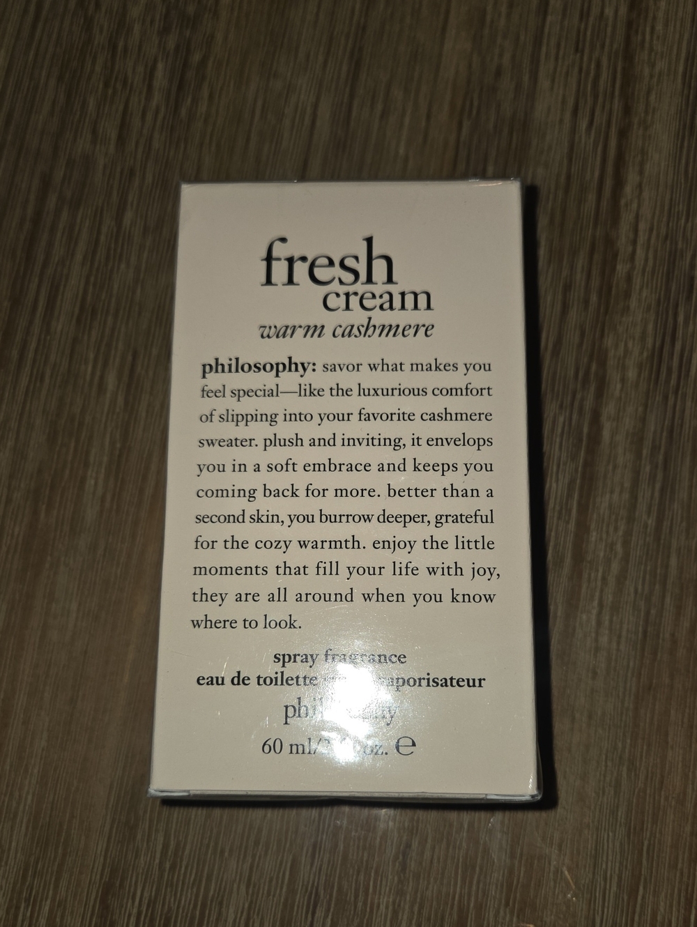 NEW Philosophy Fresh Cream Warm Cashmere Spray – 2 OZ
